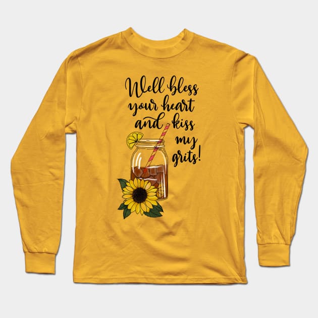 Bless Your Heart Long Sleeve T-Shirt by AndreaBlack